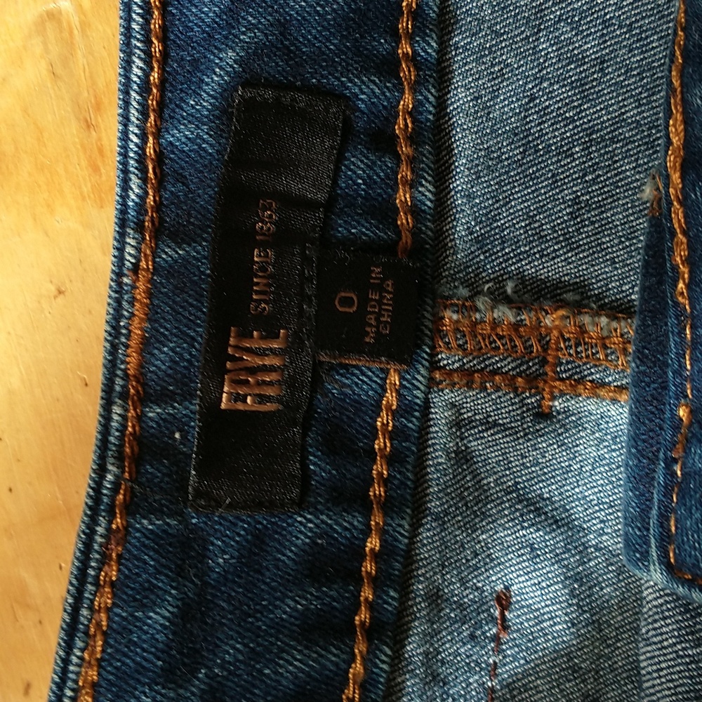 NWT Frye Button Front Mini Skirt 0 - Picture 6 of 9